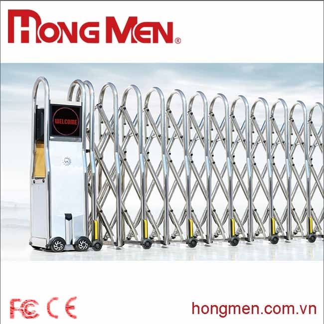 Cổng xếp HongMen sử dụng loại cảm biến chống va chạm nào?