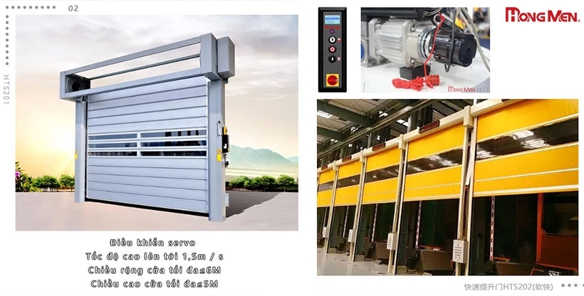 Cửa cuốn tự động HongMen, xu hướng mới cho các công trình thương mại