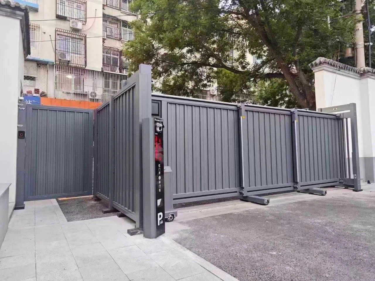 Tích hợp nhận diện biển số xe tự động mở cổng trượt cho khu công nghiệp