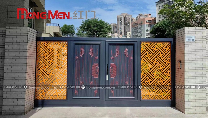 Cổng nhôm đúc HongMen có bị phai màu sau thời gian dài sử dụng?