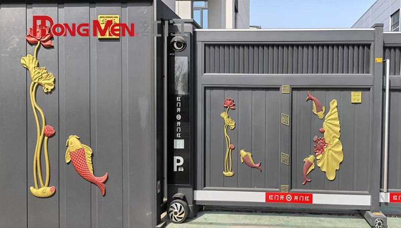 Phối màu và chất liệu cổng trượt sao cho hài hòa với kiến trúc hiện đại?