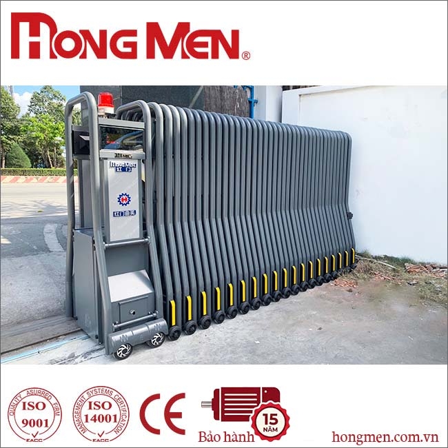 Cổng xếp tự động hợp kim nhôm SQMD-G
