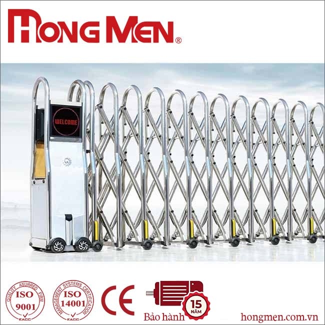 Cổng Xếp Inox Tự Động SQMBS