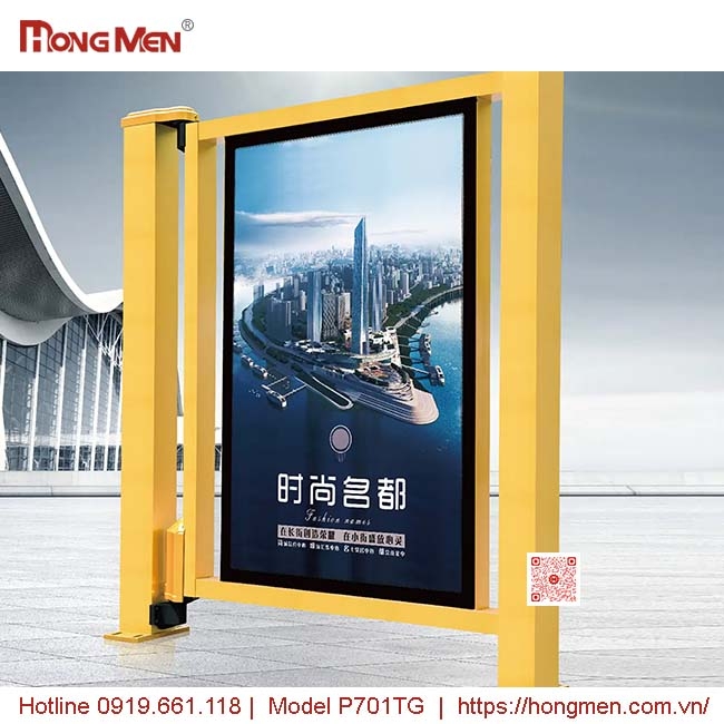 Cửa phụ lối đi P701TG Nhôm